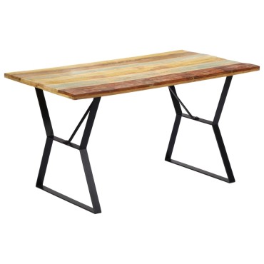 vidaXL Τραπεζαρία 140x80x76cm από Μασίφ Ανακυκλωμένο Ξύλο 1 τεμ.