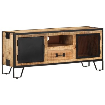 vidaXL Έπιπλο Τηλεόρασης 110x31x46cm από Ακατέργαστο Ξύλο Μάνγκο