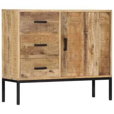 vidaXL Ντουλάπι με Συρτάρια 88x30x71cm από Μασίφ Ξύλο Μάνγκο 1 τεμ.