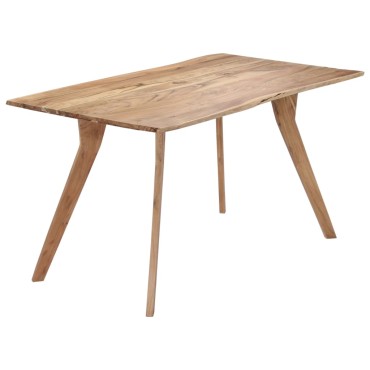 vidaXL Τραπεζαρία 140x80x76cm από Μασίφ Ξύλο Ακακίας 1 τεμ.