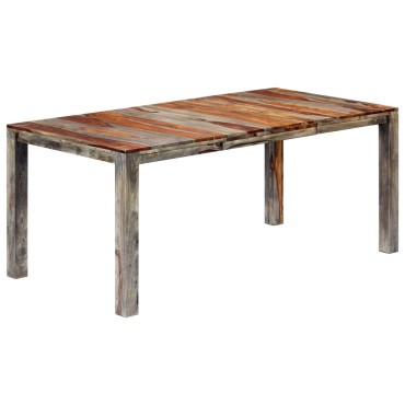 vidaXL Τραπεζαρία Γκρι 180x90x76cm από Μασίφ Ξύλο Sheesham 1 τεμ.