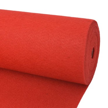 vidaXL Μοκέτα Επαγγελματική Απλή Κόκκινη 1,2 x 12 μ.