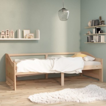 vidaXL Καναπές Κρεβάτι 3 Θέσεων 90x200cm από Μασίφ Ξύλο Πεύκου 1 τεμ. - Μονό