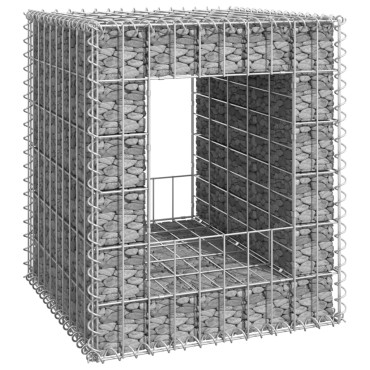vidaXL Συρματοκιβώτιο Στύλος 50 x 50 x 60 εκ. Σιδερένιο