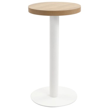 vidaXL Τραπέζι Bistro Ανοιχτό Καφέ από MDF 40x75cm 1 τεμ.