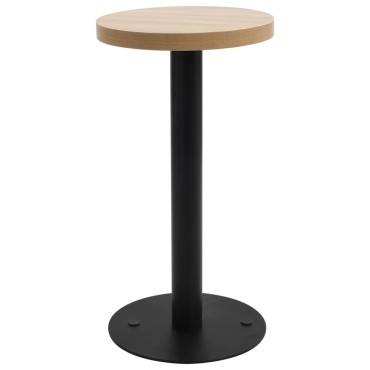 vidaXL Τραπέζι Bistro Ανοιχτό Καφέ από MDF 40x75cm 1 τεμ.