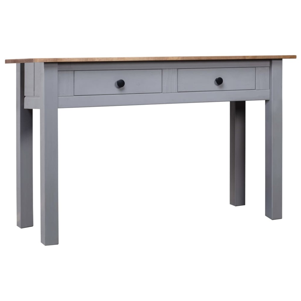 vidaXL Κονσόλα Τραπέζι Γκρι 110x40x72cm Μασίφ ξύλο πεύκου Σειρά Panama 1 τεμ.