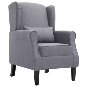 vidaXL Πολυθρόνα Σκούρο Γκρι Υφασμάτινη 68x73x101cm 1 τεμ.
