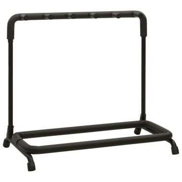 vidaXL Βάση για 5 Κιθάρες Πτυσσόμενη Μαύρη 74x41x66 εκ. Ατσάλινη