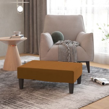 vidaXL Σκαμπό/Υποπόδιο Καφέ 78x56x32cm Βελούδινο 1 τεμ.