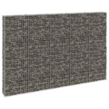 vidaXL Συρματοκιβώτιο Τοίχος 300x30x200cm Γαλβαν.Χάλυβας + Καλύμματα