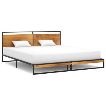 vidaXL Πλαίσιο Κρεβατιού 180x200cm Μεταλλικό 1 τεμ. - Διπλό
