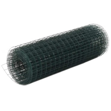 vidaXL Συρματόπλεγμα Κοτετσόσυρμα Πράσινο 10x0,5 μ. Ατσάλι Επικάλ. PVC 10x0,5 μ. (ΜxΥ)</li><li>Διαστάσεις ματιού: 16x16 χιλ. (ΜxΠ)</li><li>Διάμετρος ρολού: 13,5cm