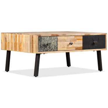vidaXL Τραπεζάκι Σαλονιού 90x65x40cm Μασίφ Ανακυκλωμένο Ξύλο Teak 1 τεμ.