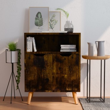 vidaXL Μπουφές Καπνιστή Δρυς 60x30x72cm από Επεξεργασμένο Ξύλο 1 τεμ.