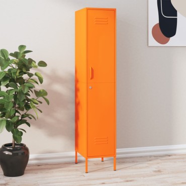 vidaXL Φοριαμός Πορτοκαλί 35x46x180cm από Ατσάλι 1 τεμ.