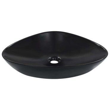 vidaXL Νιπτήρας Μαύρος 58,5 x 39 x 14 εκ. Κεραμικός