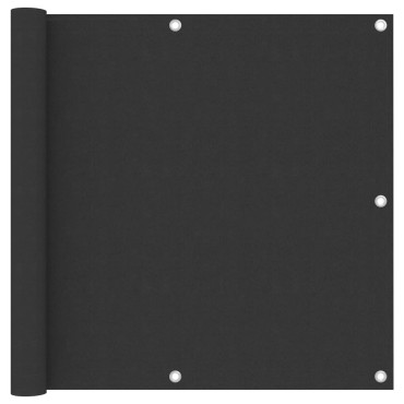 vidaXL Διαχωριστικό Βεράντας Ανθρακί 90 x 300 εκ. από Ύφασμα Oxford