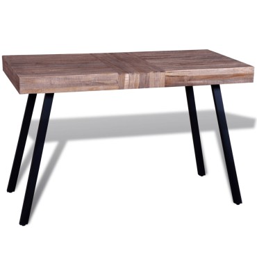 vidaXL Τραπέζι από Ανακυκλωμένο Ξύλο Teak 119x58x76cm 1 τεμ.
