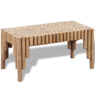 vidaXL Τραπεζάκι Σαλονιού από Μπαμπού 70x35x35cm 1 τεμ.