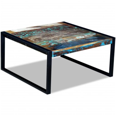 vidaXL Τραπεζάκι Σαλονιού 80x80x40cm από Μασίφ Ανακυκλωμένο Ξύλο 1 τεμ.