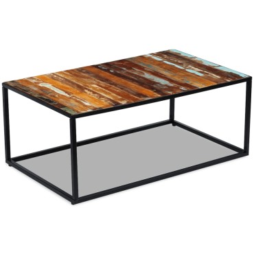 vidaXL Τραπεζάκι Σαλονιού 100x60x40cm από Μασίφ Ανακυκλωμένο Ξύλο 1 τεμ.
