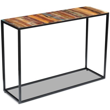 vidaXL Τραπέζι Κονσόλα 110x35x76cm από Μασίφ Ανακυκλωμένο Ξύλο 1 τεμ.