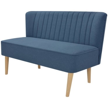 vidaXL Καναπές Μπλε 117x55,5x77cm Υφασμάτινος