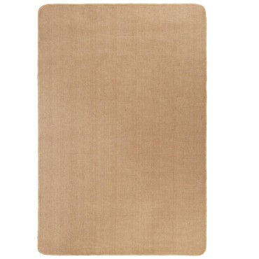 vidaXL Χαλί Φυσικό Χρώμα 140x200cm Γιούτα με Υπόστρωμα από Λάτεξ