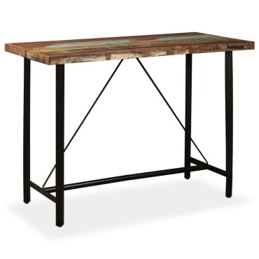 vidaXL Τραπέζι Μπαρ 150x70x107cm από Μασίφ Ανακυκλωμένο Ξύλο 1 τεμ.