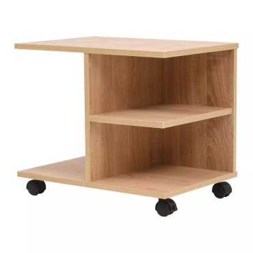 vidaXL Ραφιέρα με Ρόδες Χρώμα Δρυός 50x35x42cm 1 τεμ.