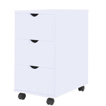 vidaXL Συρταριέρα Λευκή 33x45x60cm 1 τεμ.