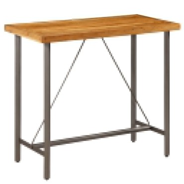 vidaXL Τραπέζι Μπαρ 120x58x106cm από Μασίφ Ανακυκλωμένο Ξύλο Teak 1 τεμ.