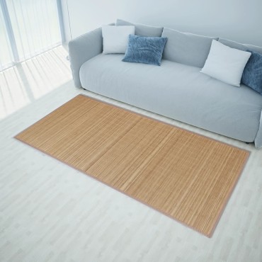 vidaXL Χαλί Καφέ 160x230cm από Μπαμπού