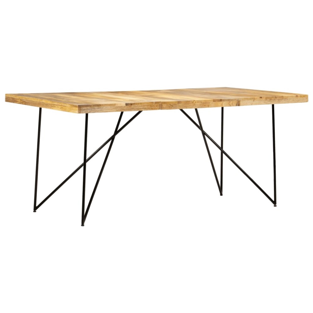 vidaXL Τραπεζαρία 180x90x76cm από Μασίφ Ξύλο Μάνγκο 1 τεμ.