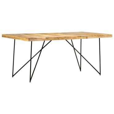 vidaXL Τραπεζαρία 180x90x76cm από Μασίφ Ξύλο Μάνγκο 1 τεμ.