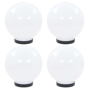 vidaXL Φωτιστικά Μπάλα LED 4 τεμ. Σφαιρικά 20 εκ. Ακρυλικά (PMMA)