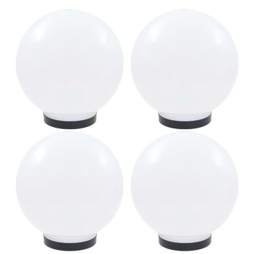vidaXL Φωτιστικά Μπάλα LED 4 τεμ. Σφαιρικά 25 εκ. Ακρυλικά (PMMA)
