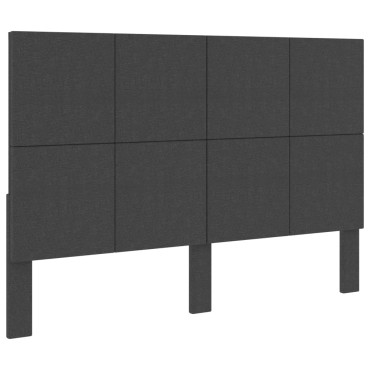 vidaXL Κεφαλάρι Σκούρο Γκρι 180x200cm Υφασμάτινο 1 τεμ.