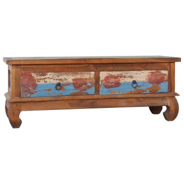 vidaXL Έπιπλο Τηλεόρασης 110x35x40cm από Ανακυκλωμένο Ξύλο Teak