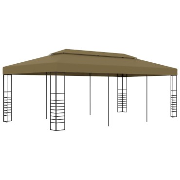 vidaXL Κιόσκι 6 x 3 x 2,7 μ. Taupe 180 γρ/μ²