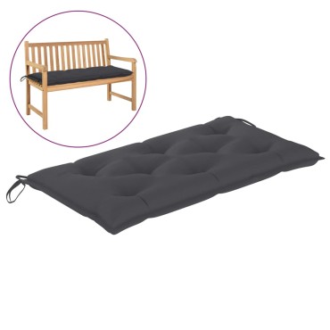 vidaXL Μαξιλάρι Πάγκου Κήπου Ανθρακί 100x50x7cm Ύφασμα Oxford