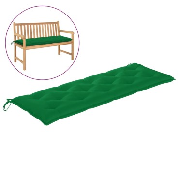vidaXL Μαξιλάρι Πάγκου Κήπου Πράσινο 150x50x7cm Ύφασμα Oxford