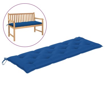 vidaXL Μαξιλάρι Πάγκου Κήπου Μπλε 150x50x7cm Ύφασμα Oxford
