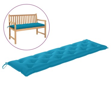 vidaXL Μαξιλάρι Πάγκου Κήπου Γαλάζιο 180x50x7cm Ύφασμα Oxford