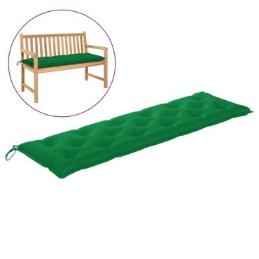 vidaXL Μαξιλάρι Πάγκου Κήπου Πράσινο 180x50x7 εκ. Ύφασμα Oxford
