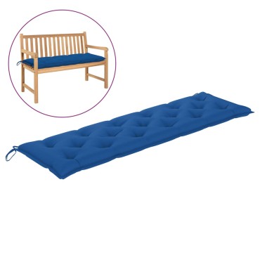 vidaXL Μαξιλάρι Πάγκου Κήπου Μπλε 180x50x7cm Ύφασμα Oxford