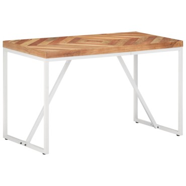 vidaXL Τραπεζαρία 120x60x76cm από Μασίφ Ξύλο Ακακίας/Ξύλο Μάνγκο 1 τεμ.