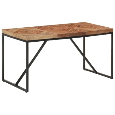vidaXL Τραπεζαρία 140x70x76cm από Μασίφ Ξύλο Ακακίας/Ξύλο Μάνγκο 1 τεμ.