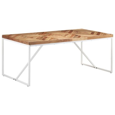 vidaXL Τραπεζαρία 180x90x76cm από Μασίφ Ξύλο Ακακίας/Μάνγκο 1 τεμ.